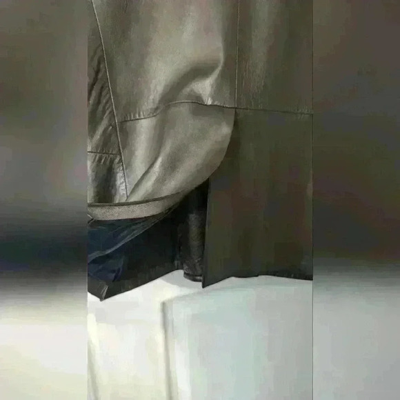 Giorgio Armani Men's Lamb Skin Leather Blazer Jacket Made In Italy Size 56 - Picture 8 of 10